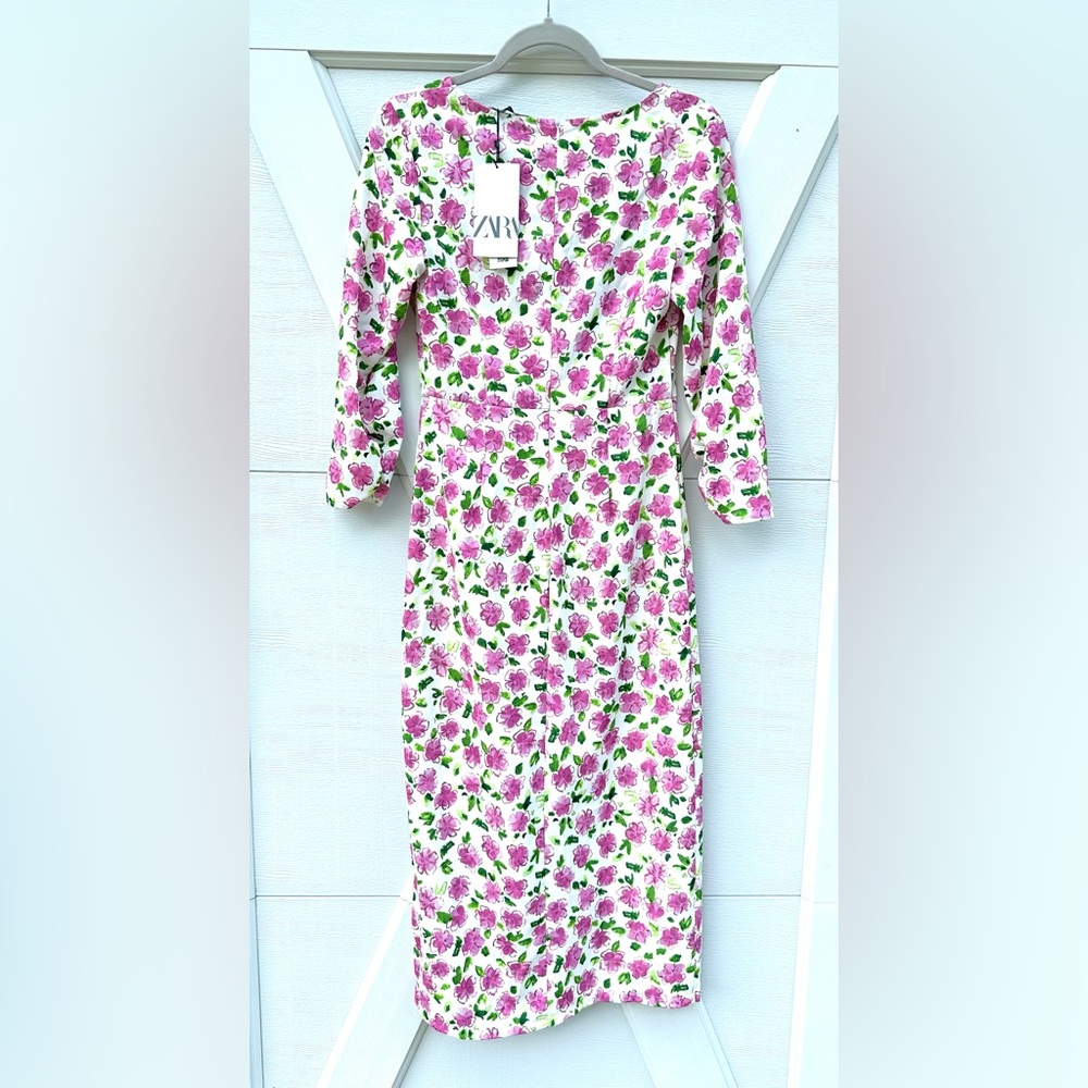 🔥 Closet Clearout!🔥 Zara Floral Printed Dress - Picture 4 of 4